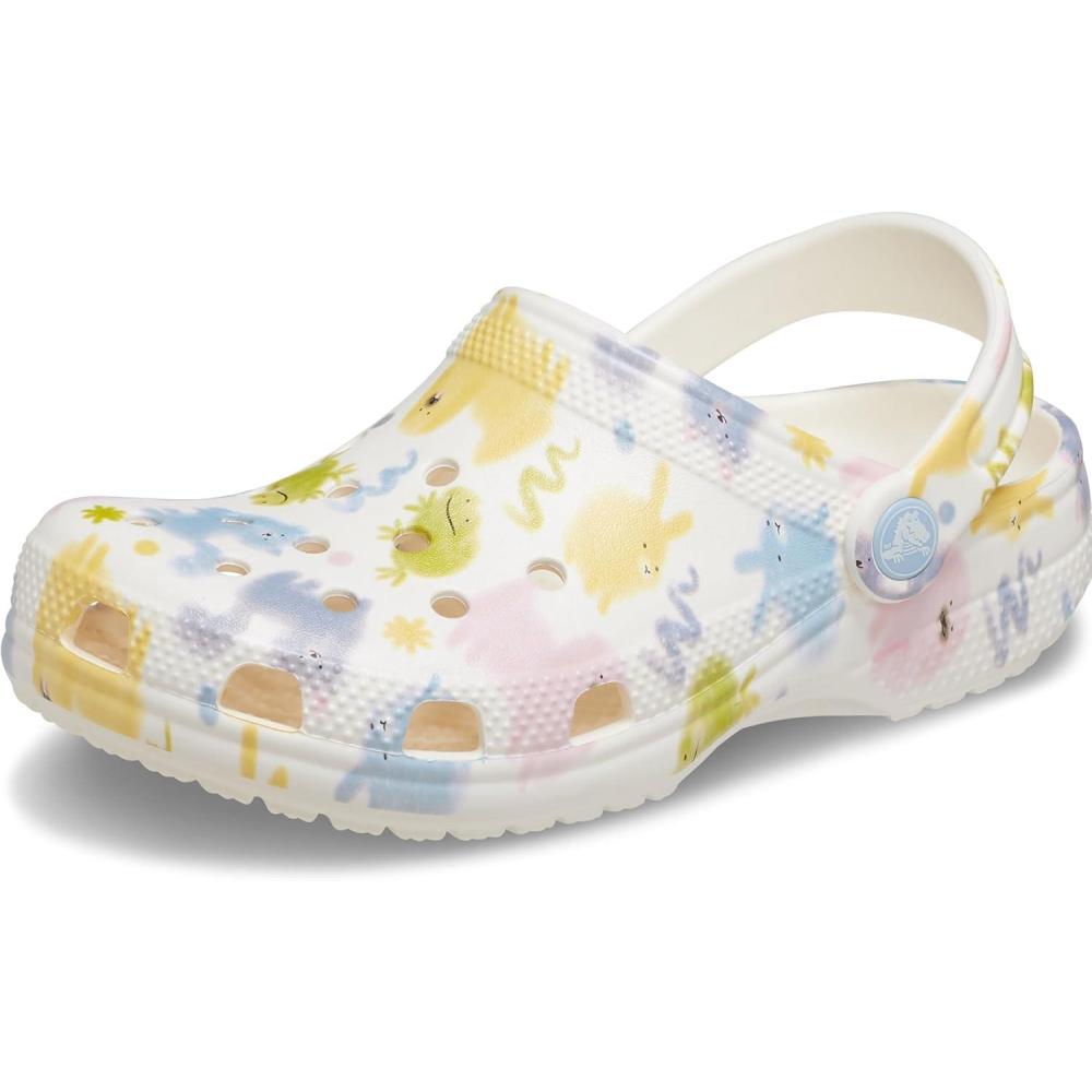 image:imageCrocs Boys Classic Graphic Monster Print ClogsChalk