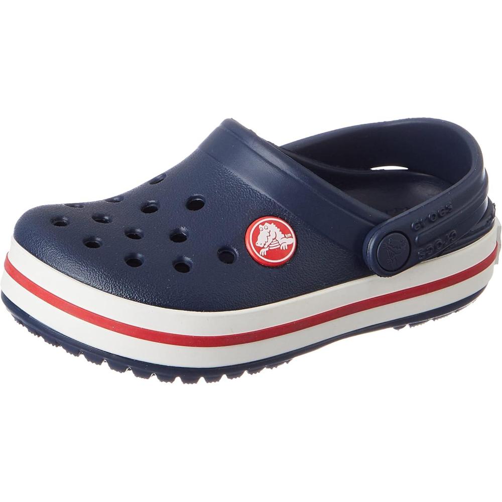 image:imageCrocs Boys Classic Graphic Monster Print ClogsNavyRedn