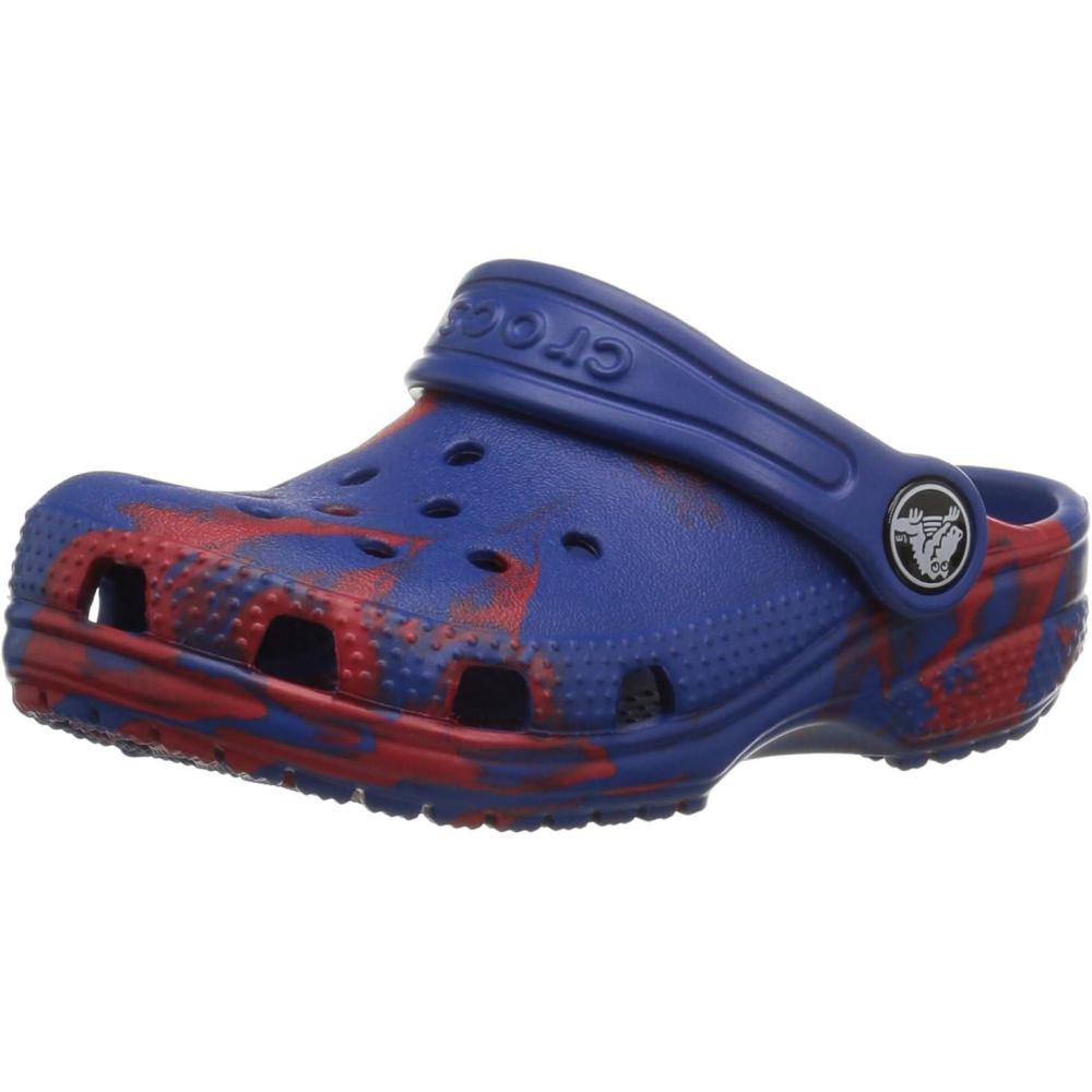 image:imageCrocs Boys Classic Graphic Monster Print ClogsRedBlue