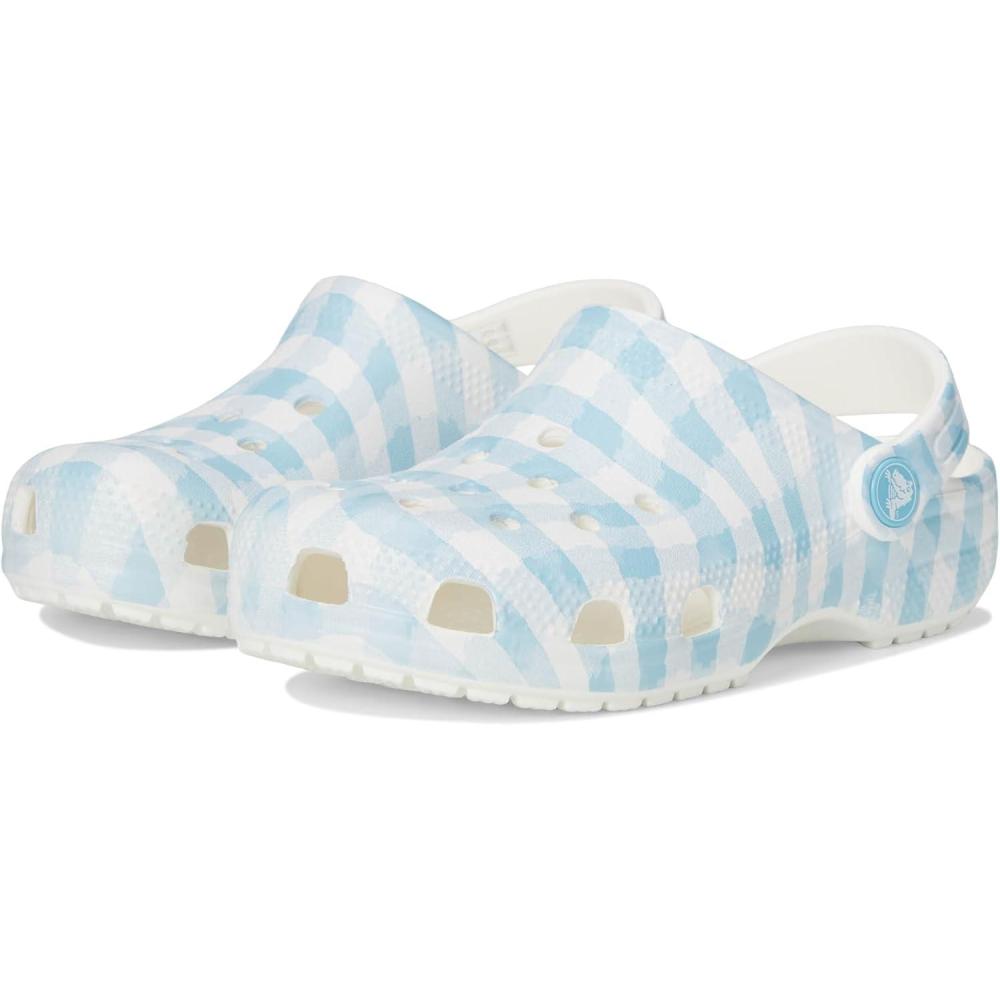 image:imageCrocs Boys Classic Graphic Monster Print ClogsWhiteBlue