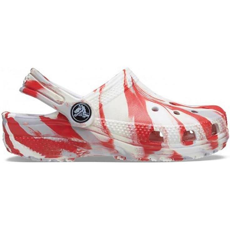 image:imageCrocs Boys Classic Graphic Monster Print ClogsWhiteFlame