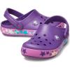 Crocs Boys’ Classic Graphic Monster Print Clogs(Amethyst)