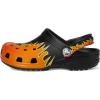 Crocs Boys’ Classic Graphic Monster Print Clogs(Black/Multi Flames)
