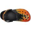 Crocs Boys’ Classic Graphic Monster Print Clogs(Black/Multi Flames)