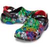 Crocs Boys’ Classic Graphic Monster Print Clogs(Black/Multicolor)