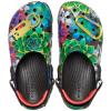 Crocs Boys’ Classic Graphic Monster Print Clogs(Black/Multicolor)