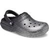 Crocs Boys’ Classic Graphic Monster Print Clogs(Black/Sliver Glitter)