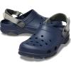 Crocs Boys’ Classic Graphic Monster Print Clogs(Blue)