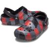 Crocs Boys’ Classic Graphic Monster Print Clogs(Buffalo Plaid)