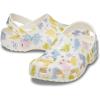 Crocs Boys’ Classic Graphic Monster Print Clogs(Chalk)