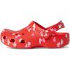 Crocs Boys’ Classic Graphic Monster Print Clogs(Cherry Red)