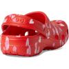 Crocs Boys’ Classic Graphic Monster Print Clogs(Cherry Red)