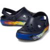 Crocs Boys’ Classic Graphic Monster Print Clogs(Deep Navy)