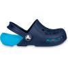 Crocs Boys’ Classic Graphic Monster Print Clogs(Navy/Electric Blue)