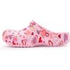 Crocs Boys’ Classic Graphic Monster Print Clogs(Pink Milk/Hearts)