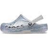 Crocs Boys’ Classic Graphic Monster Print Clogs(Silver)