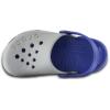 Crocs Boys’ Classic Graphic Monster Print Clogs(Smoke/Cerulean Blue)