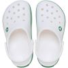 Crocs Boys’ Classic Graphic Monster Print Clogs(White Green Ivy)