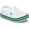 Crocs Boys’ Classic Graphic Monster Print Clogs(White Green Ivy)
