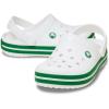 Crocs Boys’ Classic Graphic Monster Print Clogs(White Green Ivy)