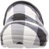 Crocs Boys’ Classic Graphic Monster Print Clogs(White Plaid)