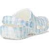 Crocs Boys’ Classic Graphic Monster Print Clogs(White/Blue)