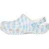 Crocs Boys’ Classic Graphic Monster Print Clogs(White/Blue)