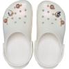 Crocs Boys’ Classic Graphic Monster Print Clogs(White/Multi Color)