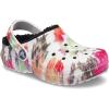 Crocs Boys’ Classic Graphic Monster Print Clogs(Blotched Tie Dye)