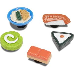 Crocs Boys’ Classic Graphic Monster Print Clogs(3-D Mini Sushi Party 5-Pack)
