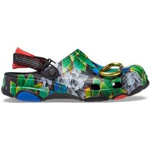 Crocs Boys’ Classic Graphic Monster Print Clogs(Black/Multicolor)