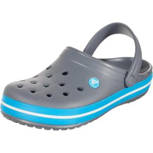Crocs Boys’ Classic Graphic Monster Print Clogs(Charcoal and Ocean)