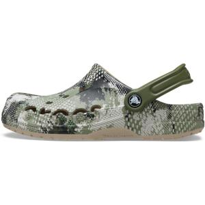 Crocs Boys’ Classic Graphic Monster Print Clogs(Cobblestone)