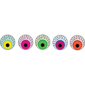 Crocs Boys’ Classic Graphic Monster Print Clogs(Crazy Eyes)