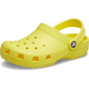 Crocs Boys’ Classic Graphic Monster Print Clogs(Cyber Yellow)