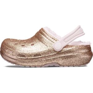 Crocs Boys’ Classic Graphic Monster Print Clogs(Gold/Barely Pink)