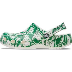Crocs Boys’ Classic Graphic Monster Print Clogs(Green Ivy/Duke)
