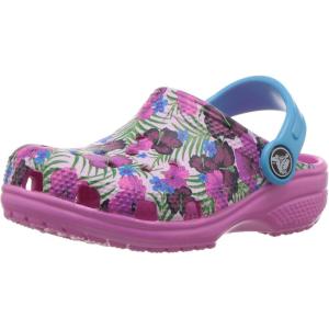 Crocs Boys’ Classic Graphic Monster Print Clogs(Multi Color/Pink)
