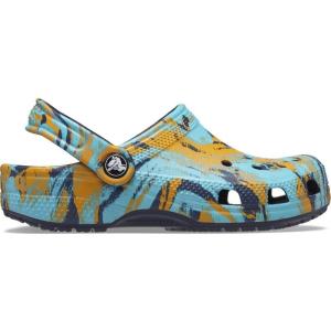 Crocs Boys’ Classic Graphic Monster Print Clogs(Navy/Multi)