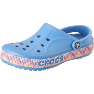 Crocs Boys’ Classic Graphic Monster Print Clogs(Powder Blue/Multi_n)