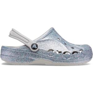 Crocs Boys’ Classic Graphic Monster Print Clogs(Silver)