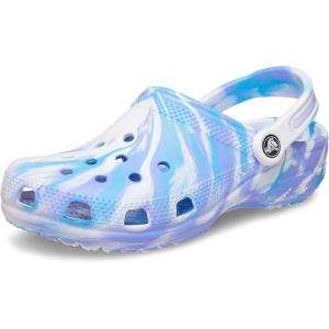 Crocs Boys’ Classic Graphic Monster Print Clogs(White/Oxygen)
