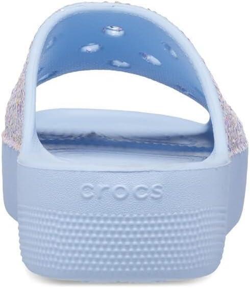 image:imageCrocs Womens Classic Slide Platform SandalsBlue Calcite Multi