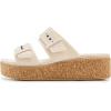 Crocs Women’s Brooklyn Cork Buckle Sandals(Frappe)