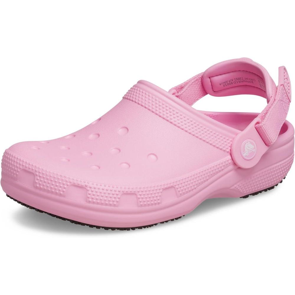 image:imageCrocs UnisexAdult Classic Work Clogs Slip Resistant ShoesPink Tweed