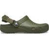Crocs Unisex-Adult Classic Work Clogs, Slip Resistant Shoes(Army Green)