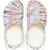 Crocs Unisex-Adult Classic Work Clogs, Slip Resistant Shoes(Chalk/Pastel Tie Dye)