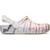 Crocs Unisex-Adult Classic Work Clogs, Slip Resistant Shoes(Chalk/Pastel Tie Dye)