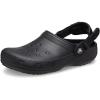 Crocs Unisex-Adult Classic Work Clogs, Slip Resistant Shoes(Black)