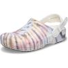 Crocs Unisex-Adult Classic Work Clogs, Slip Resistant Shoes(Chalk/Pastel Tie Dye)